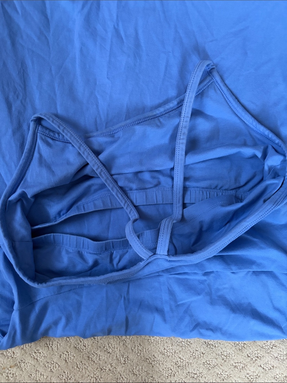 Pact Twilight Blue Spaghetti-Strap A-Line Dress - Picture 4 of 6